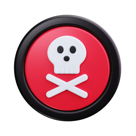 Skull Crossbones  3D Icon