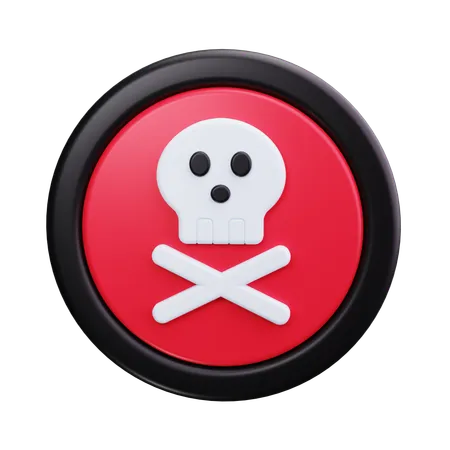 Skull Crossbones  3D Icon