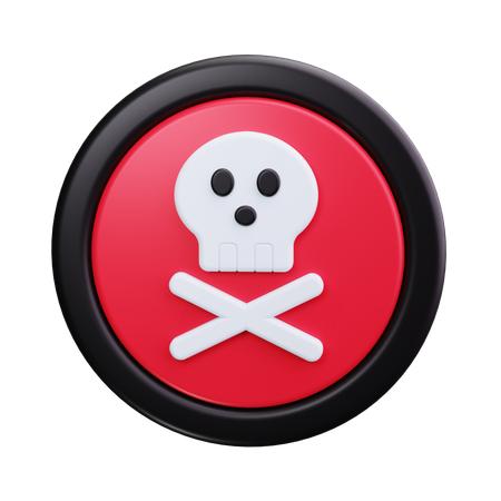 Skull Crossbones  3D Icon