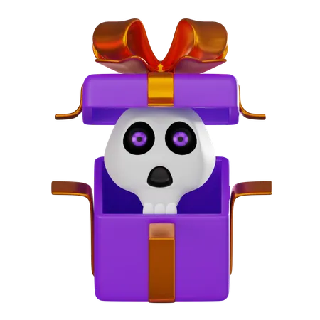 Skull Gift  3D Icon