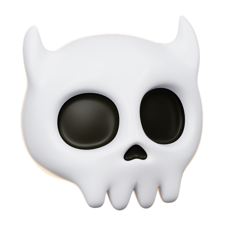 Skull Head  3D Icon