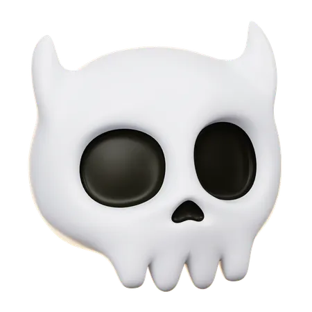 Skull Head  3D Icon