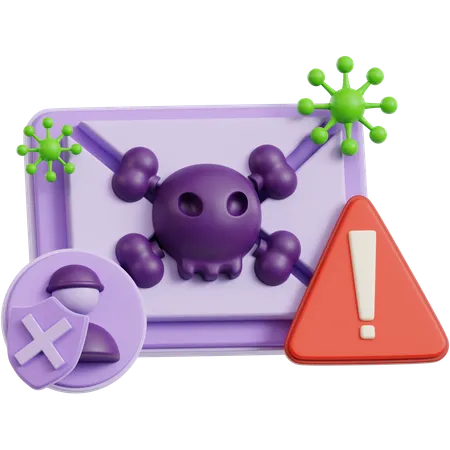 Skull Letter  3D Icon
