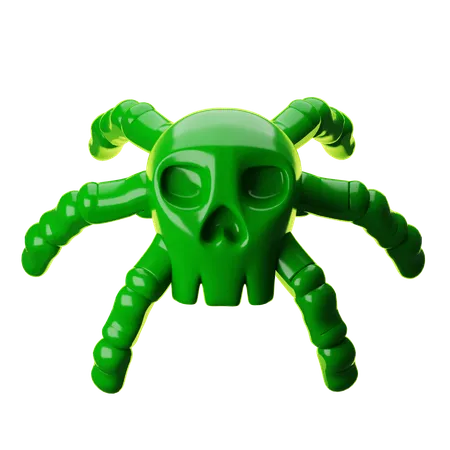 Skull Spider  3D Icon