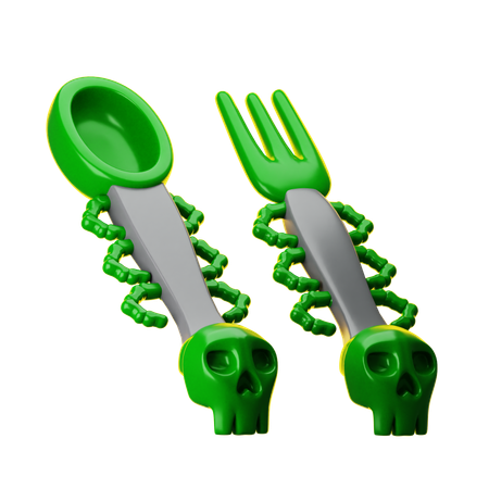 Skull Spoon  3D Icon