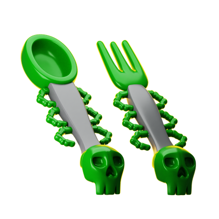 Skull Spoon  3D Icon