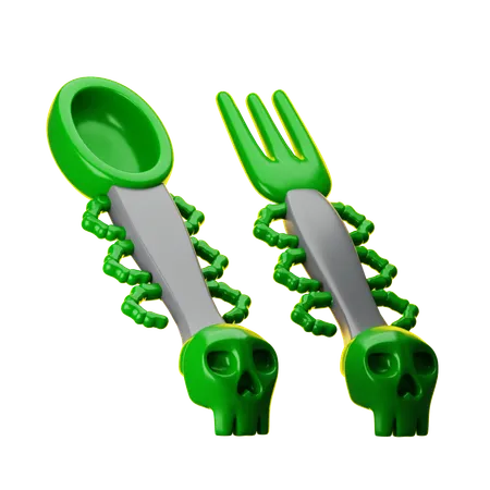 Skull Spoon  3D Icon