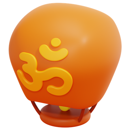 Sky Lantern  3D Icon