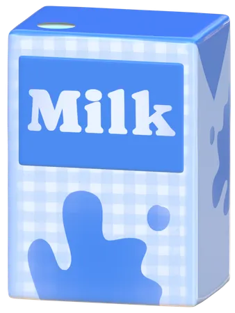 Sky Milk Carton  3D Icon