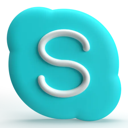 スカイプ  3D Icon