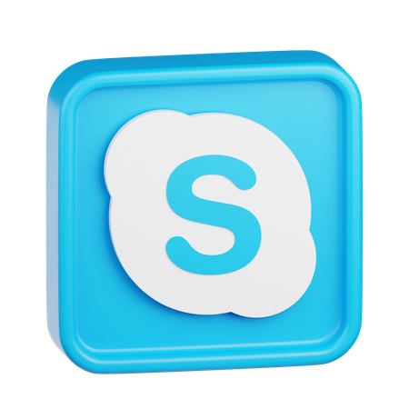 Skype Logo  3D Icon