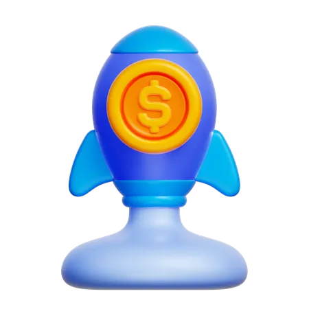 Skyrocketing  3D Icon