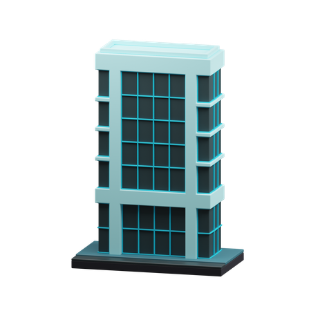 Skyscraper building  3D Icon