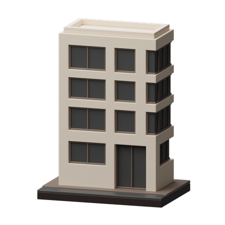 Skyscraper building  3D Icon