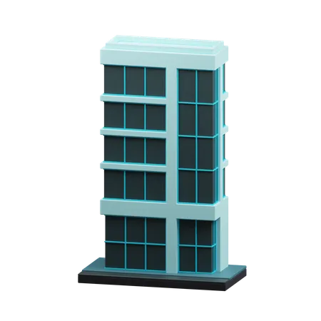 Skyscraper building  3D Icon