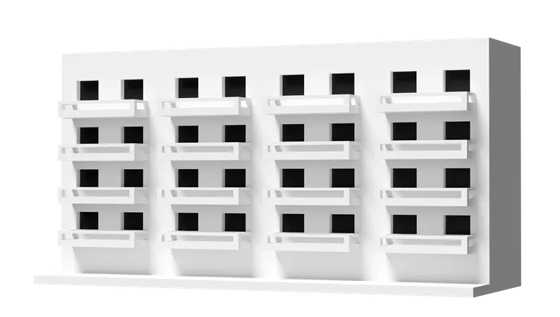 3 D Condominium Apartment Building Icon Isolated 3 D Render Illustration 3D Icon
