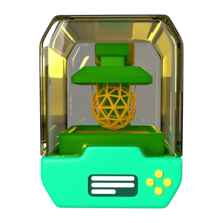 This Is SLA 3 D Printer 3 D Render Illustration Icon It Comes As A High Resolution PNG File Isolated On A Transparent Background The Available 3 D Model File Formats Include BLEND OBJ FBX And GLTF 3D Icon