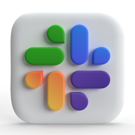 Slack Icon  3D Icon