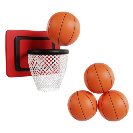 Slam Dunk Erfolg Basketball  3D Icon