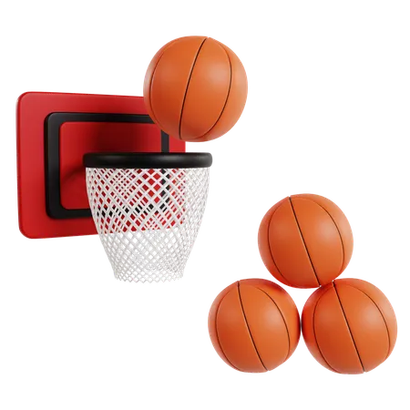 Slam Dunk Erfolg Basketball  3D Icon