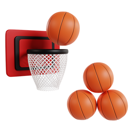 Slam Dunk Success Basketball  3D Icon
