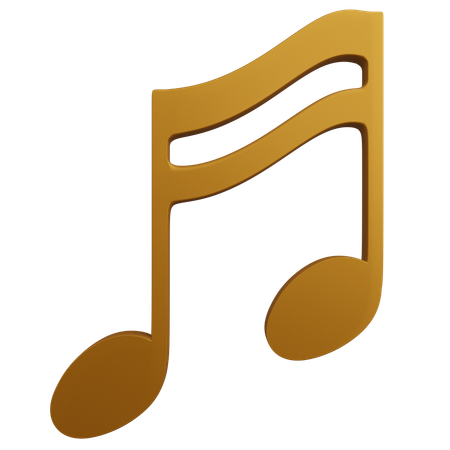 Slanted Beam Sixteenth Note  3D Icon