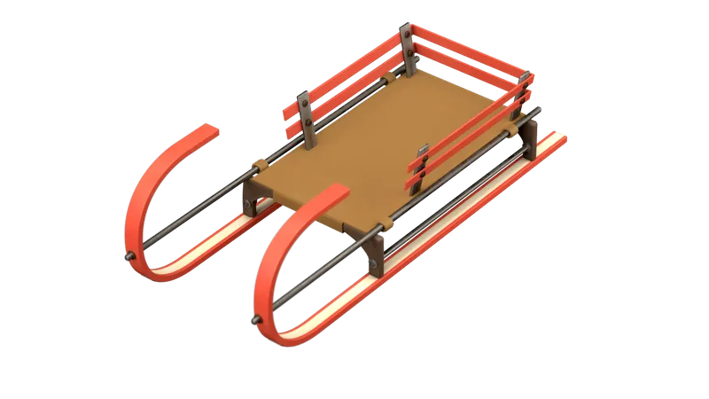 Sled  3D Illustration