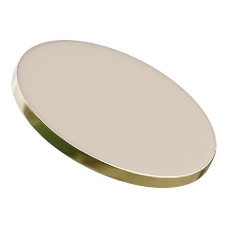 洗練された円形の抽象的な形状  3D Icon