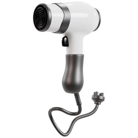 Sleek Hair Dryer for Efficient Styling  3D Icon