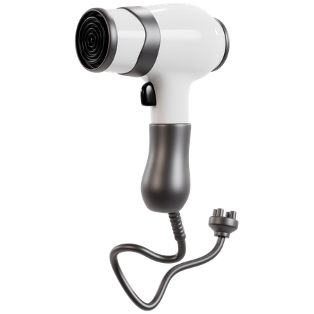 Sleek Hair Dryer for Efficient Styling  3D Icon