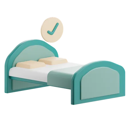 3 D Render Sleep Icon Illustration With Pillow Mattress And Blanket 3D Icon