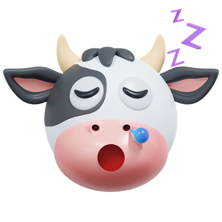 Sleep Cow  3D Icon