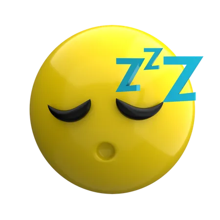 Sleep Emoji  3D Icon