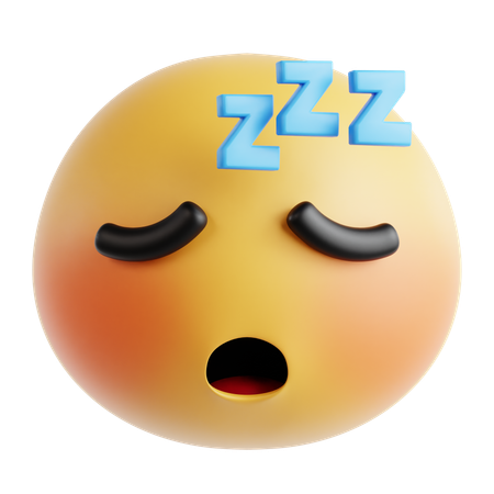 Sleep Emoji  3D Icon