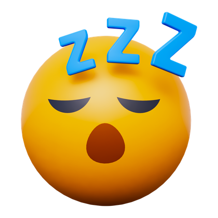 Sleep Emoji  3D Icon