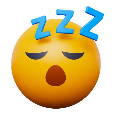 Sleep Emoji  3D Icon