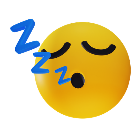 Sleep Emoji  3D Icon