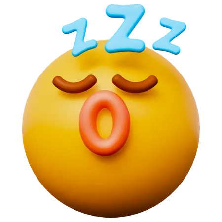 Sleep Emoji  3D Icon