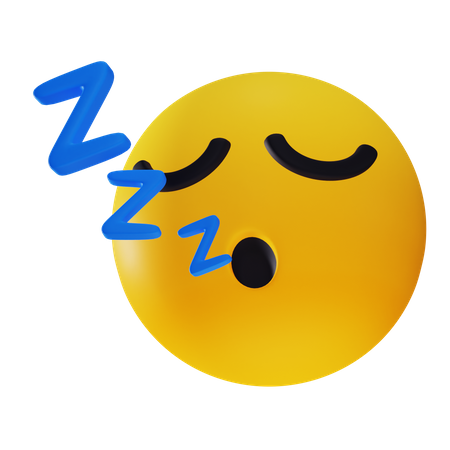 Sleep Emoji 3D Icon