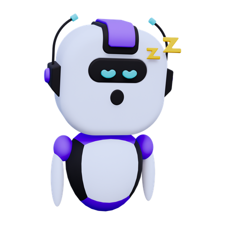 Sleep Robot  3D Icon