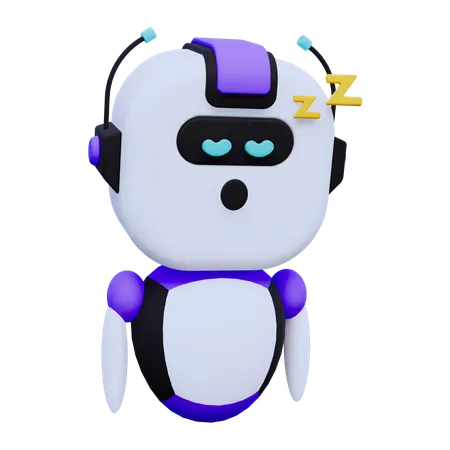 Sleep Robot  3D Icon