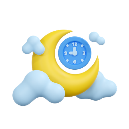 Sleep time  3D Icon