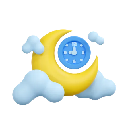 Sleep Time Illustration 3D Icon