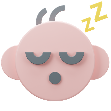 Sleeping Baby  3D Icon