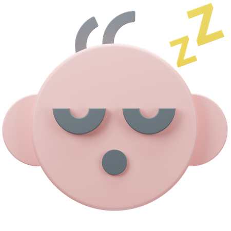 Sleeping Baby  3D Icon