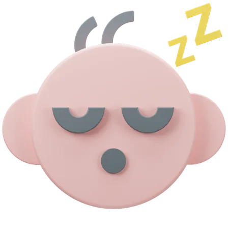 Sleeping Baby  3D Icon
