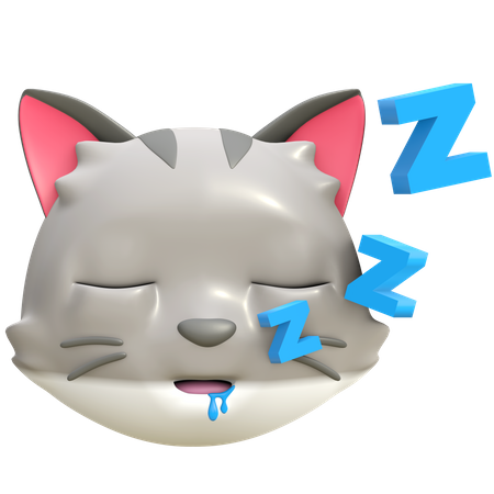Sleeping cat  3D Icon