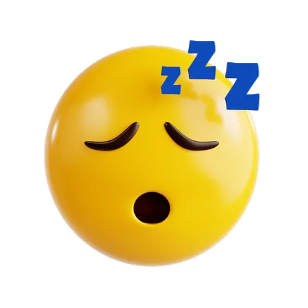 Sleeping Emoji  3D Icon