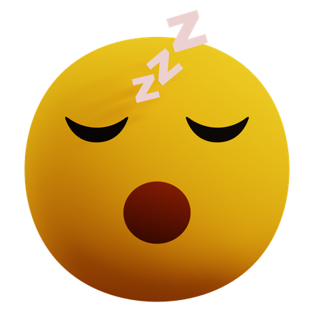 Sleeping Emoji  3D Icon