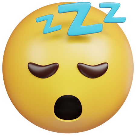 Sleeping Emoji  3D Icon
